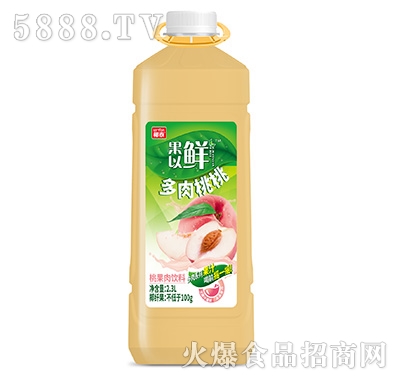 椰泰果以鮮桃復(fù)合果肉果汁2.3L