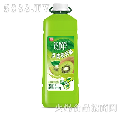 椰泰果以鮮奇異果復(fù)合果肉果汁2.3L