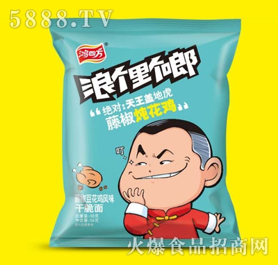 鴻四方藤椒豆花雞風(fēng)味干脆面