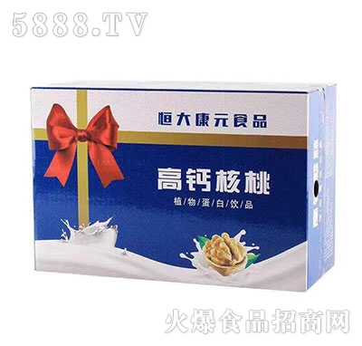 恒大康元高鈣核桃乳蛋白飲料