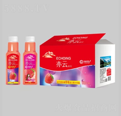 亦云冰川益生菌發(fā)酵草莓復合果汁飲料500ml×15