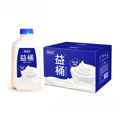 完達山益桶酸奶飲品1kgX6瓶
