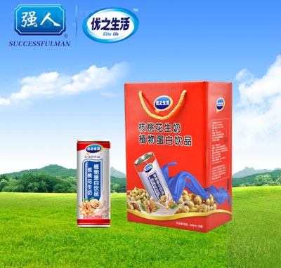 優(yōu)之生活核桃花生飲料240ml16罐4提