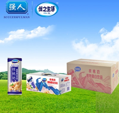 優(yōu)之生活核桃奶飲料240ml12罐6提
