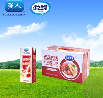 優(yōu)之生活紅棗花生奶飲料250ml16盒