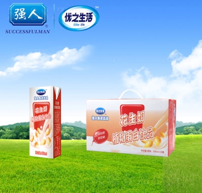 優(yōu)之生活苗條花生奶植物飲料250ml16盒