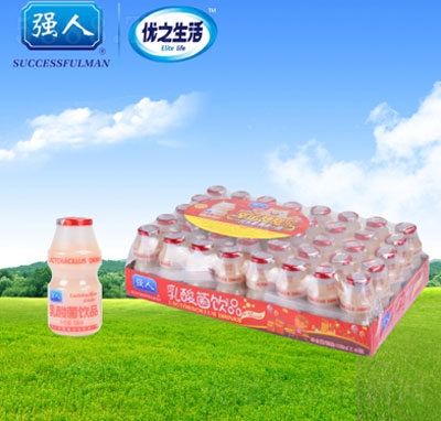 強人乳酸菌乳飲品（底托裝）108ml4支10排