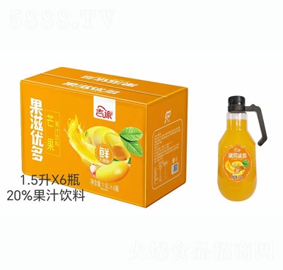 吉派果滋優(yōu)多芒果果汁飲料1.5LX6