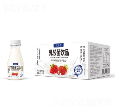 全益優(yōu)草莓味乳酸菌飲品330mlX15