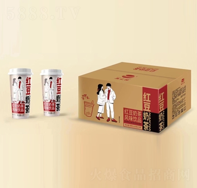 康匯園紅豆奶茶風味飲品620gX15
