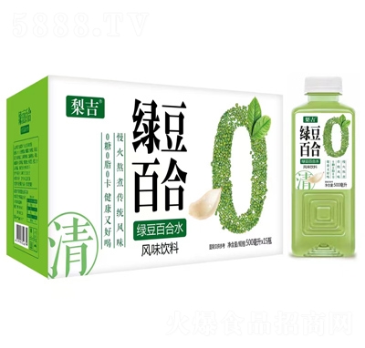 梨吉綠豆百合水風味飲料500mlX15瓶