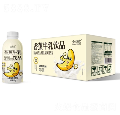 全益優(yōu)香蕉牛乳飲品400gX15瓶