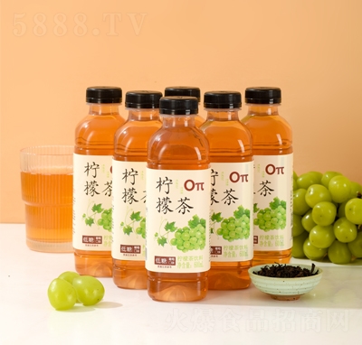 oπ檸檬茶飲料600毫升葡萄口味