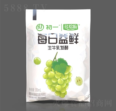 初一&多給粒每日益鮮葡萄味乳酸菌飲品100ml