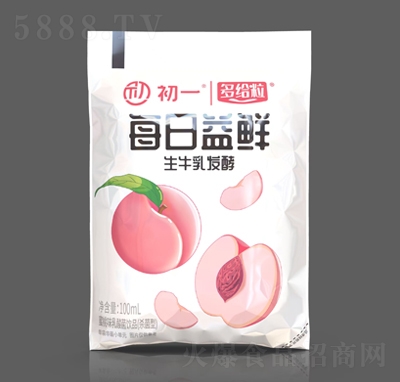 初一&多給粒每日益鮮蜜桃味乳酸菌飲品100ml