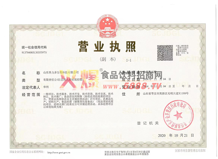 營(yíng)業(yè)執(zhí)照