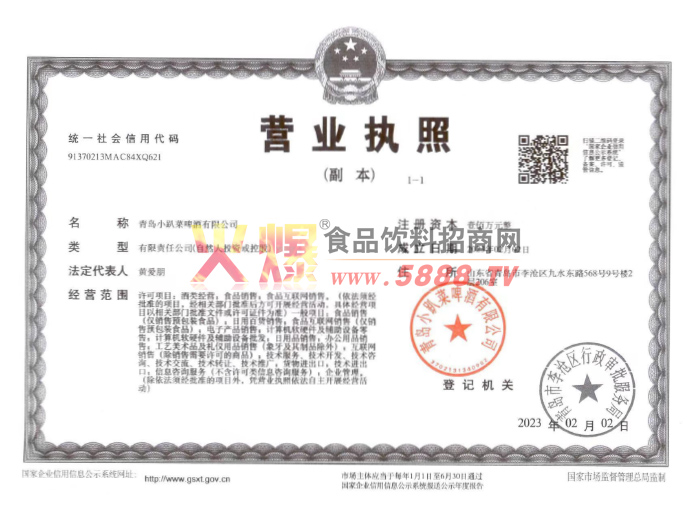 公司營業(yè) 執(zhí)照