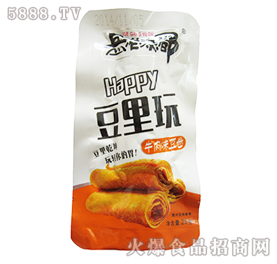 25g岳港漁都豆里玩(牛肉味)豆卷