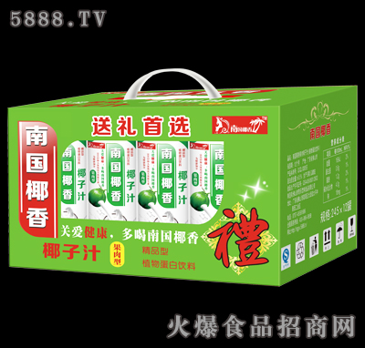南國(guó)椰香椰子汁（果肉型）12罐裝開(kāi)窗禮盒