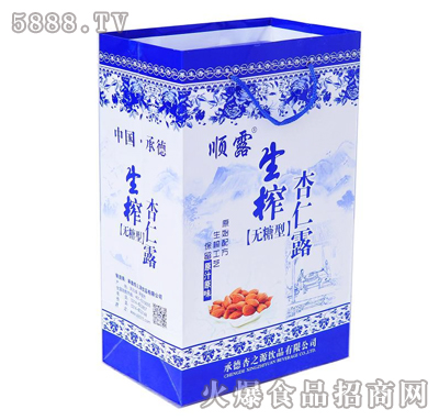 順露生榨杏仁露手提袋