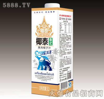 椰泰泰式果肉椰子汁1L