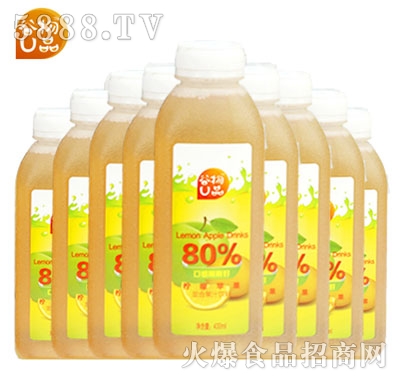 谷物U品檸檬蘋果混合果汁飲料
