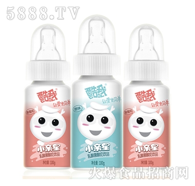 酷我小親星乳酸菌酸奶飲品100ML原味和草莓味