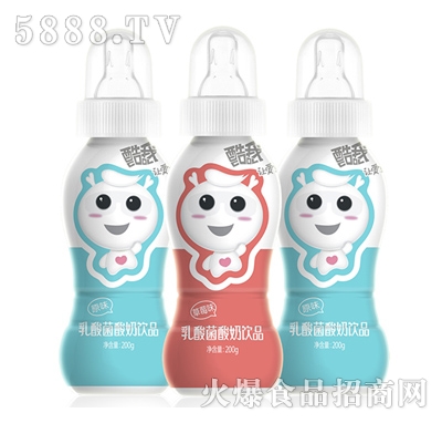 酷我乳酸菌酸奶飲品草莓味200g