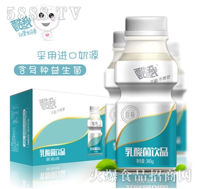 酷我乳酸菌原味340g