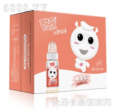 酷我小親星乳酸菌酸奶飲品草莓味100gx20瓶