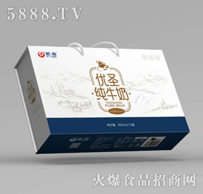 紫鳶優(yōu)圣純牛奶250mlx12盒禮盒