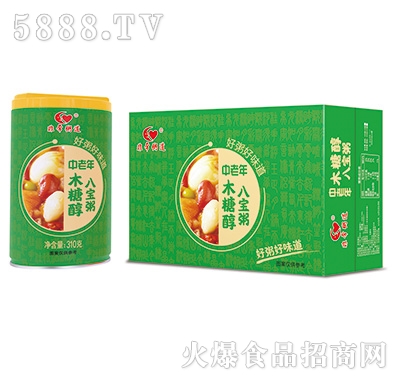 非常粥道中老年木糖醇八寶粥310gx10x12罐