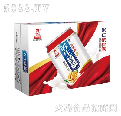 果仁養(yǎng)生核桃露植物蛋白飲料240mlx16罐