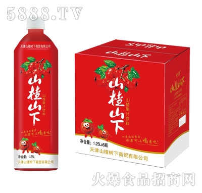 山楂樹下山楂果汁飲料1.25LX6