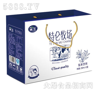 通飛特倫牧場(chǎng)乳味飲料250mlX12
