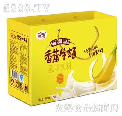 通飛香蕉牛奶乳味飲料250mlX12