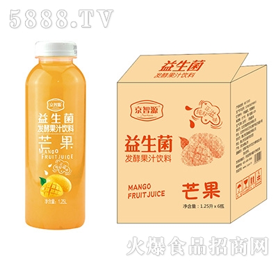 京智源益生菌發(fā)酵芒果果汁飲料1.25Lx6瓶