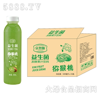 京智源益生菌發(fā)酵獼猴桃果汁飲料500mlx15瓶