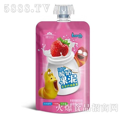 捷世冠酸奶果泥草莓味150克