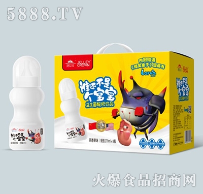 捷世冠益生菌酸奶飲品百香味270mlx8瓶