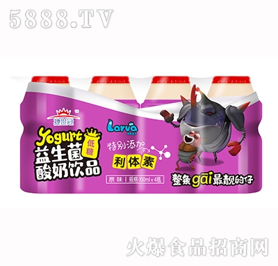 捷世冠益生菌酸奶飲品原味100mlx4瓶