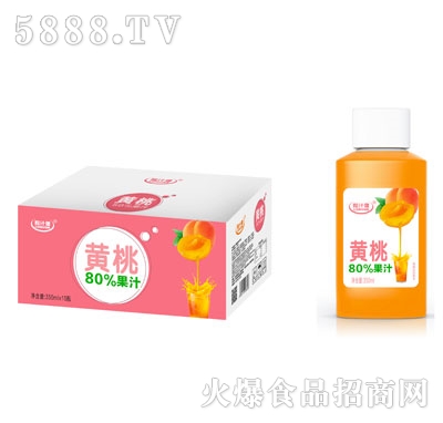 粒汁健黃桃80%果汁350mlX15