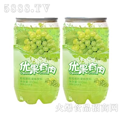 好夢(mèng)優(yōu)果優(yōu)肉葡萄果粒果味飲料330ml