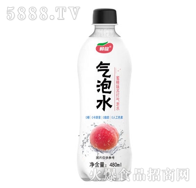 鮮綻蜜桃味蘇打氣泡水480ml