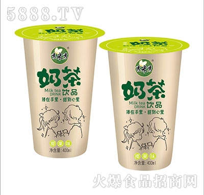 秀米秀奶茶椰果味400ml