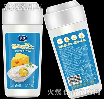 啟活益生菌芝士果粒酸奶飲品330g