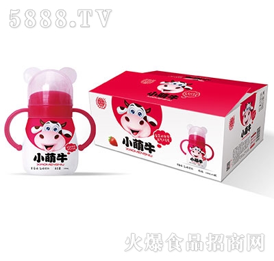 優(yōu)貝源小萌牛乳味飲料草莓味230mlx15