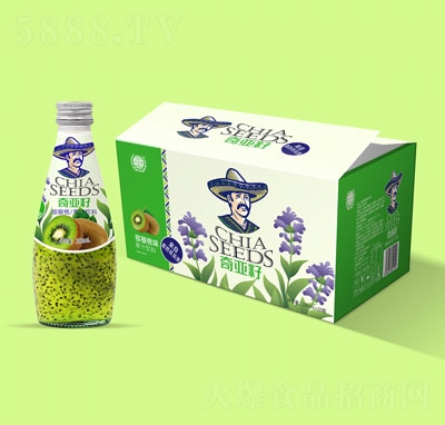 優(yōu)貝源奇亞籽獼猴桃果汁飲料290mlX20