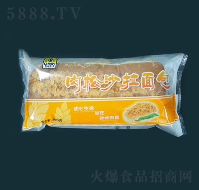 歐盼肉松沙拉面包100克