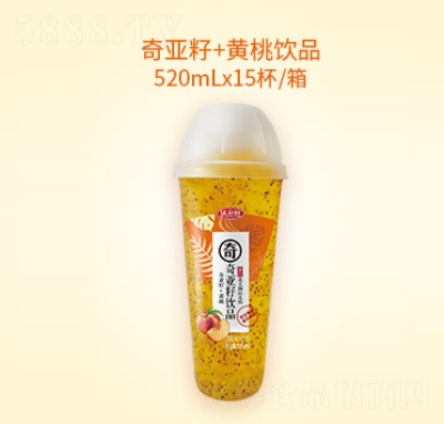 沃爾旺奇亞籽+黃桃杯裝飲料520ml×15杯